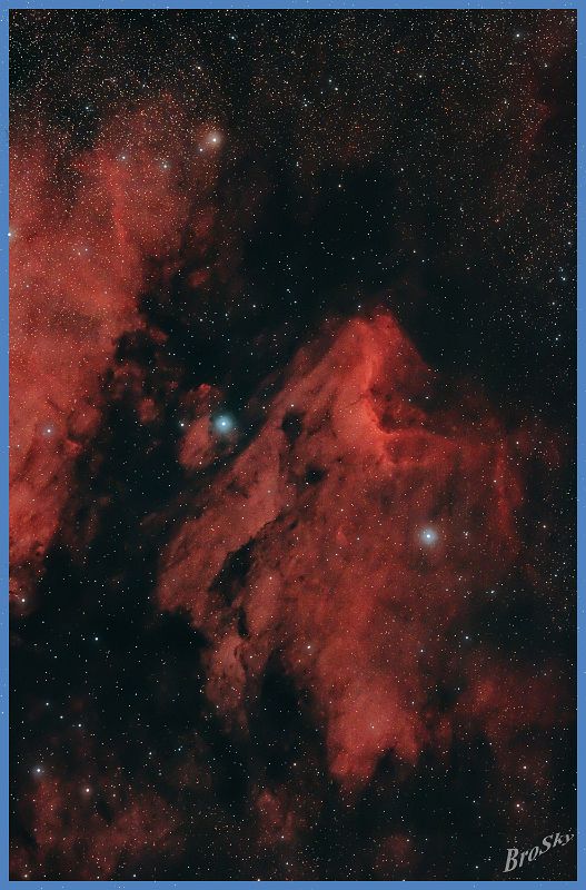 IC5070_201009.jpg -    Objekt: IC5070 - Pelikannebel    Sternbild: Cygnus - Schwan Aufnahmeort: Senden Aufnahmedatum: 20.01.2009 Belichtung: 14 x 300 sec Optik: Pentax SDHF 75 mm Kamera: Canon 400D Astro mit Lumicon Deep Sky Filter 