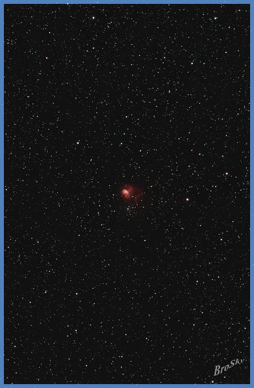 NGC1931_080311.jpg -    Objekt: NGC1931    Sternbild: Auriga - Fuhrmann Aufnahmeort: Senden Aufnahmedatum: 03.10.2010 Belichtung: 16 x 300 sec Optik: Takahashi 120 mm TSA mit 2,5'' TS-Flattener Kamera: Canon 400D mit Lumicon Deep Sky Filter 
