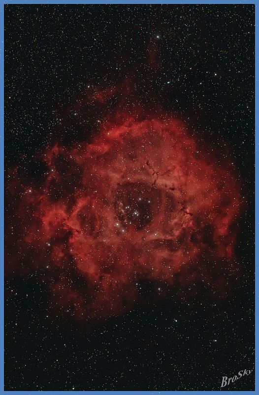 NGC2244_060410.jpg -    Objekt: NGC2238 - Rosettennebel mit Sternhaufen NGC2244    Sternbild: Monoceros - Einhorn Aufnahmeort: Senden Aufnahmedatum: 06.04.2010 Belichtung: 14 x 300 sec Optik: Pentax SDHF 75 mm Kamera: Canon 400D Astro mit Lumicon Deep Sky Filter 