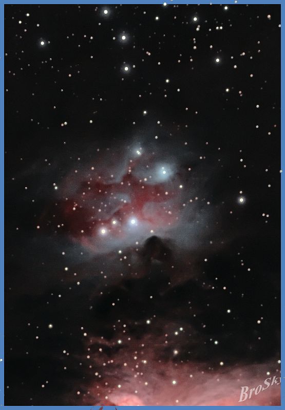 NGC_1973_250109.jpg -    Objekt: NGC1973    Sternbild: Orion - Orion Aufnahmeort: Senden Aufnahmedatum: 25.01.2009 Belichtung: 12 x 300 sec Optik: 127 mm Meade Triplett Apo Kamera: Canon 400D mit Lumicon Deep Sky Filter 